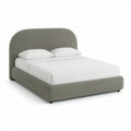 Queen Gray Upholstered Storage Bed Frame, 64 x 85 x 50 in.